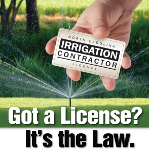 Irrigation contractor license